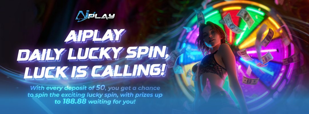 AiPlay Putaran Bertuah Harian — Deposit RM50 untuk peluang menang sehingga RM188.88